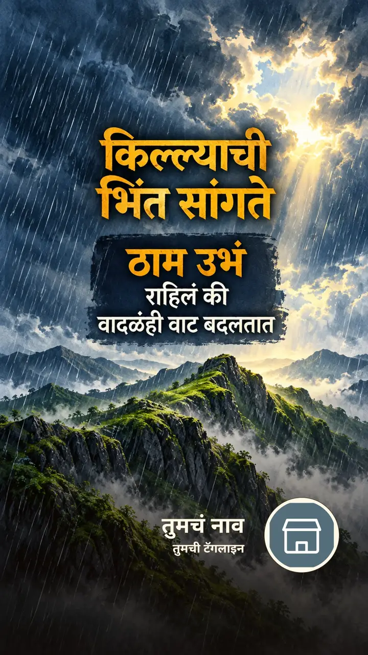 किल्ल्याची भिंत सांगते - Suvichar Image, निसर्ग