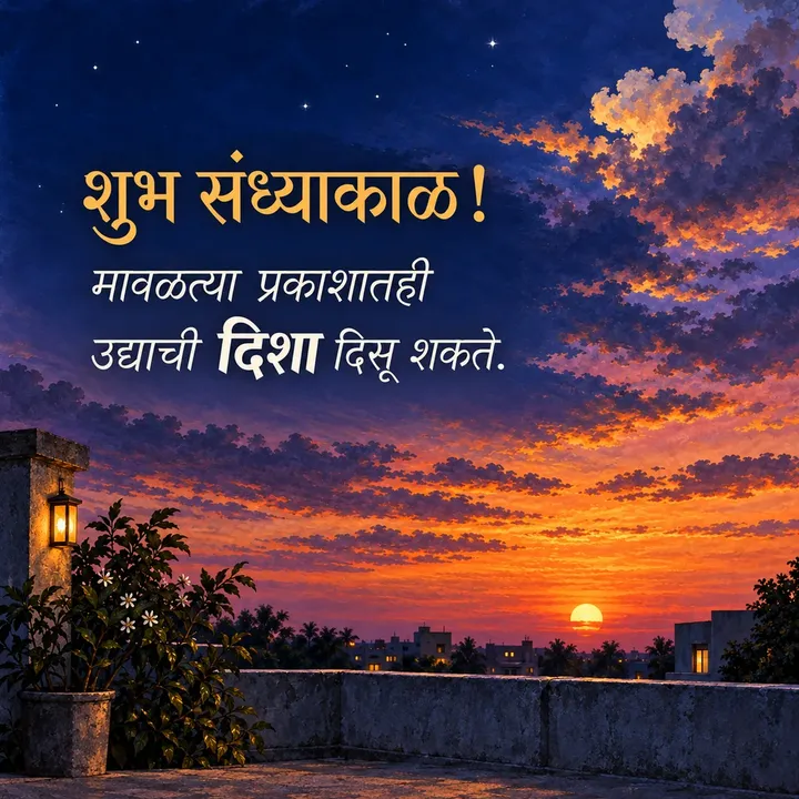 शुभ संध्याकाळ! - मावळत्या प्रकाशातही - Sandhyakal Image, सूर्यास्त, आकाश