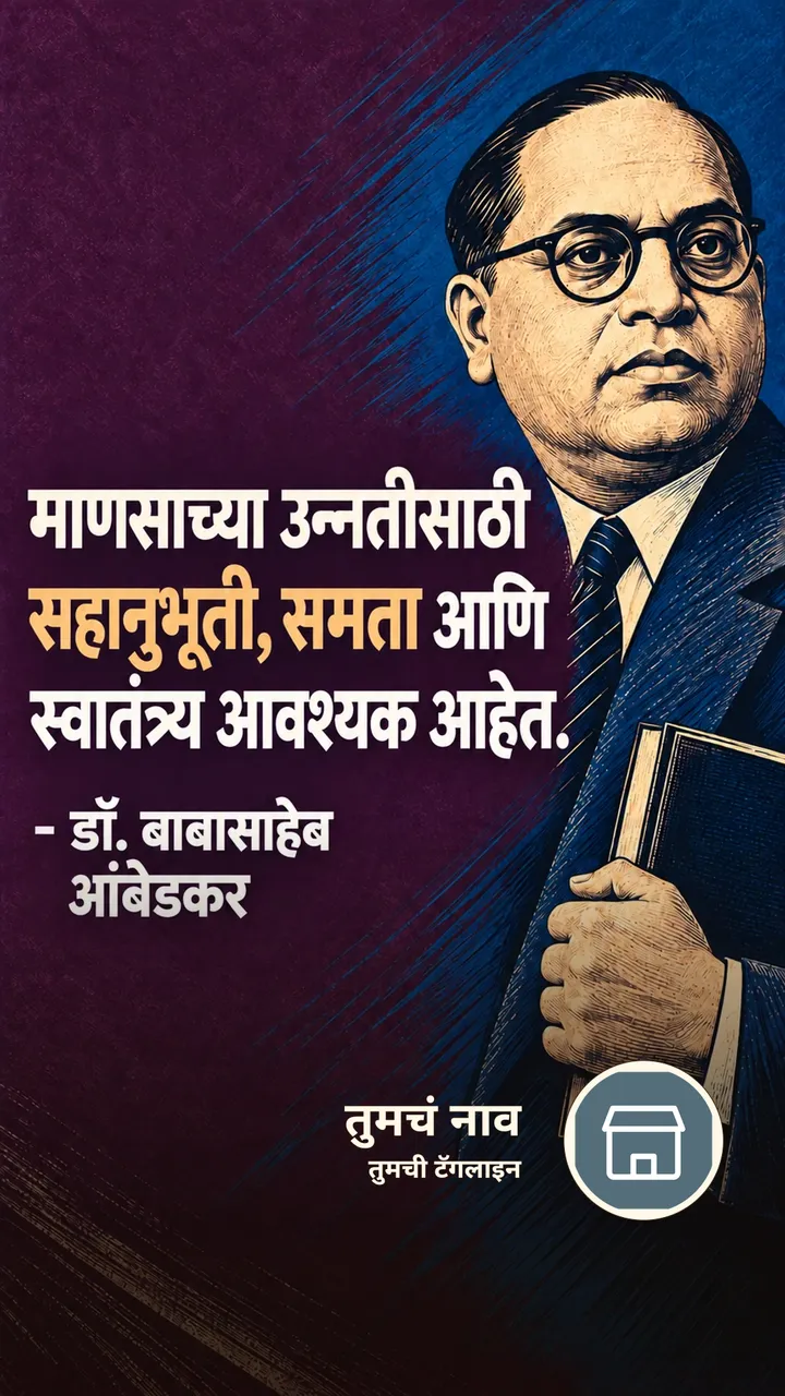 माणसाच्या उन्नतीसाठी - Suvichar Image