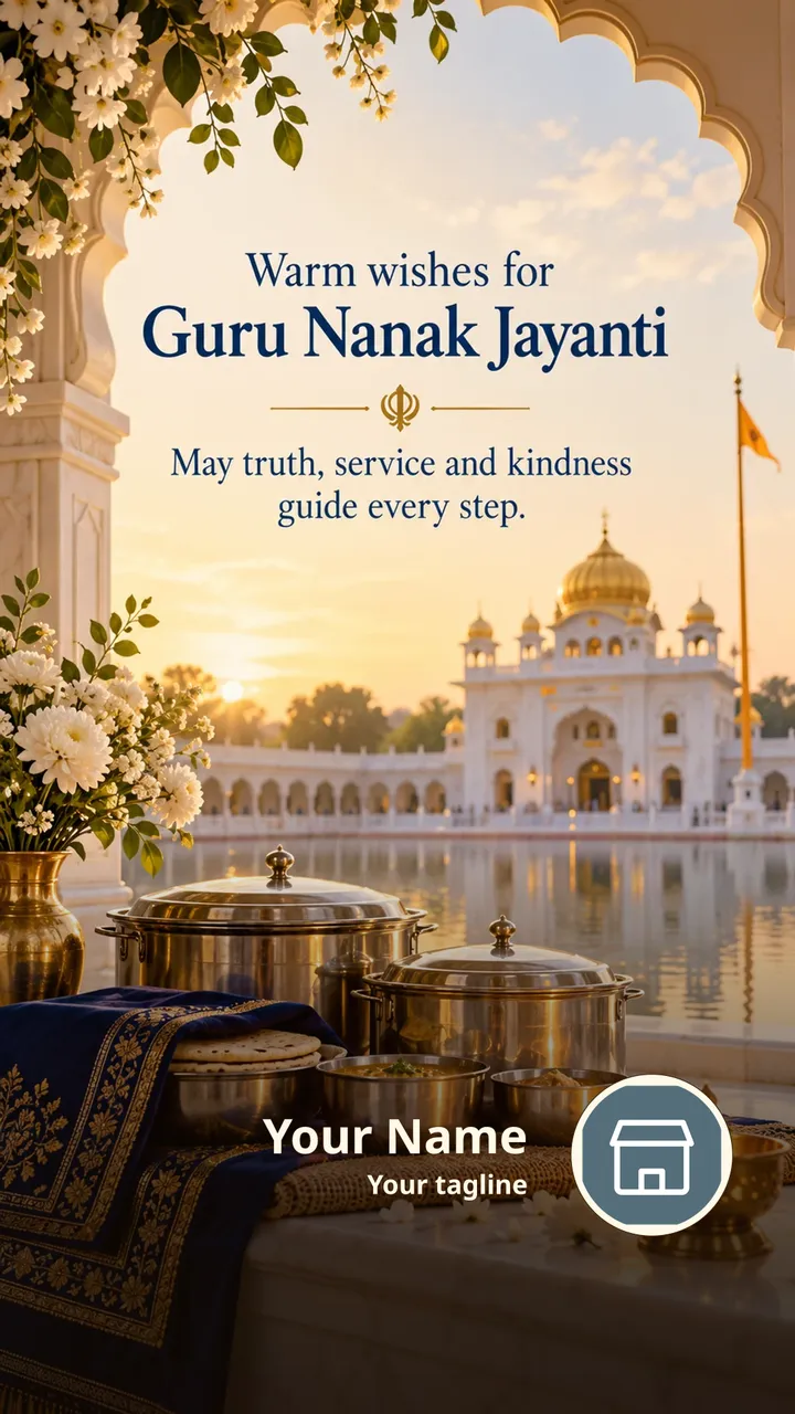 Warm wishes for Guru Nanak Jayanti - Festival Image, Flowers, Nature, Diya