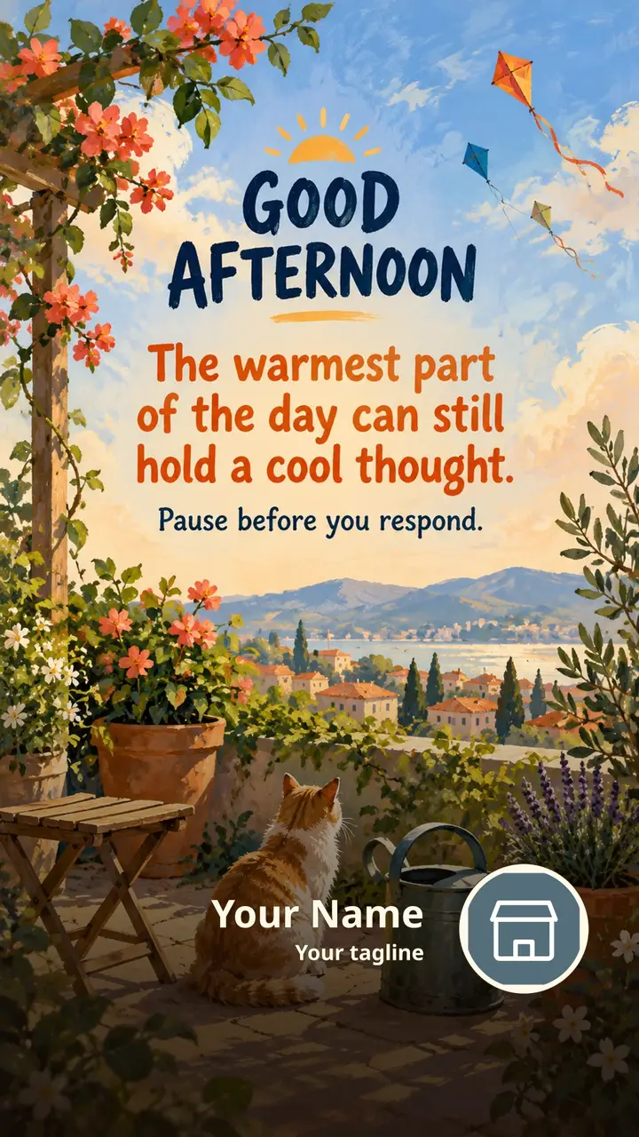 GOOD AFTERNOON - The warmest part of the day can still hold a cool - Afternoon Image