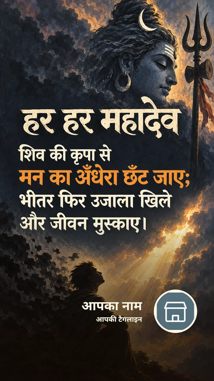 हर हर महादेव - शिव की कृपा से - Bhakti Image, सूर्यास्त, पहाड़, शिव