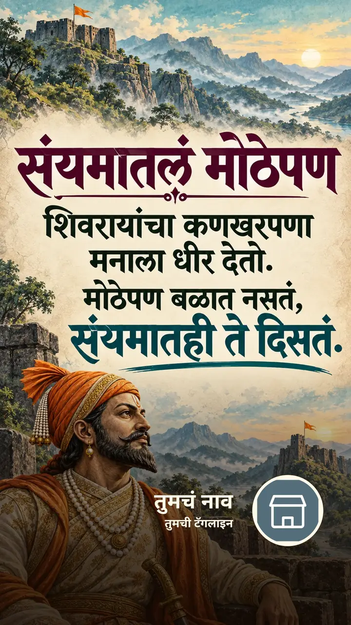 संयमातलं मोठेपण - Motivation Image