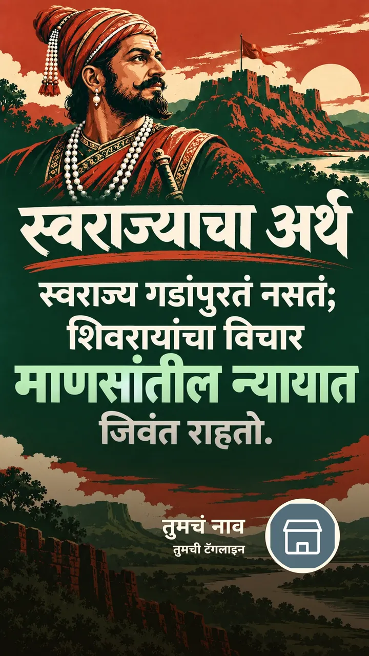 स्वराज्याचा अर्थ - Motivation Image