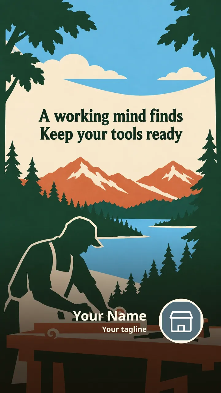 A working mind finds - Motivational Image, Nature