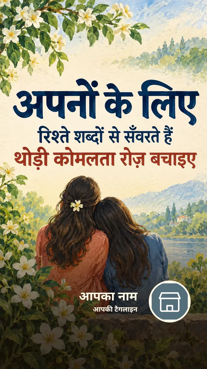 अपनों के लिए - Suvichar Image, फूल, दोस्त