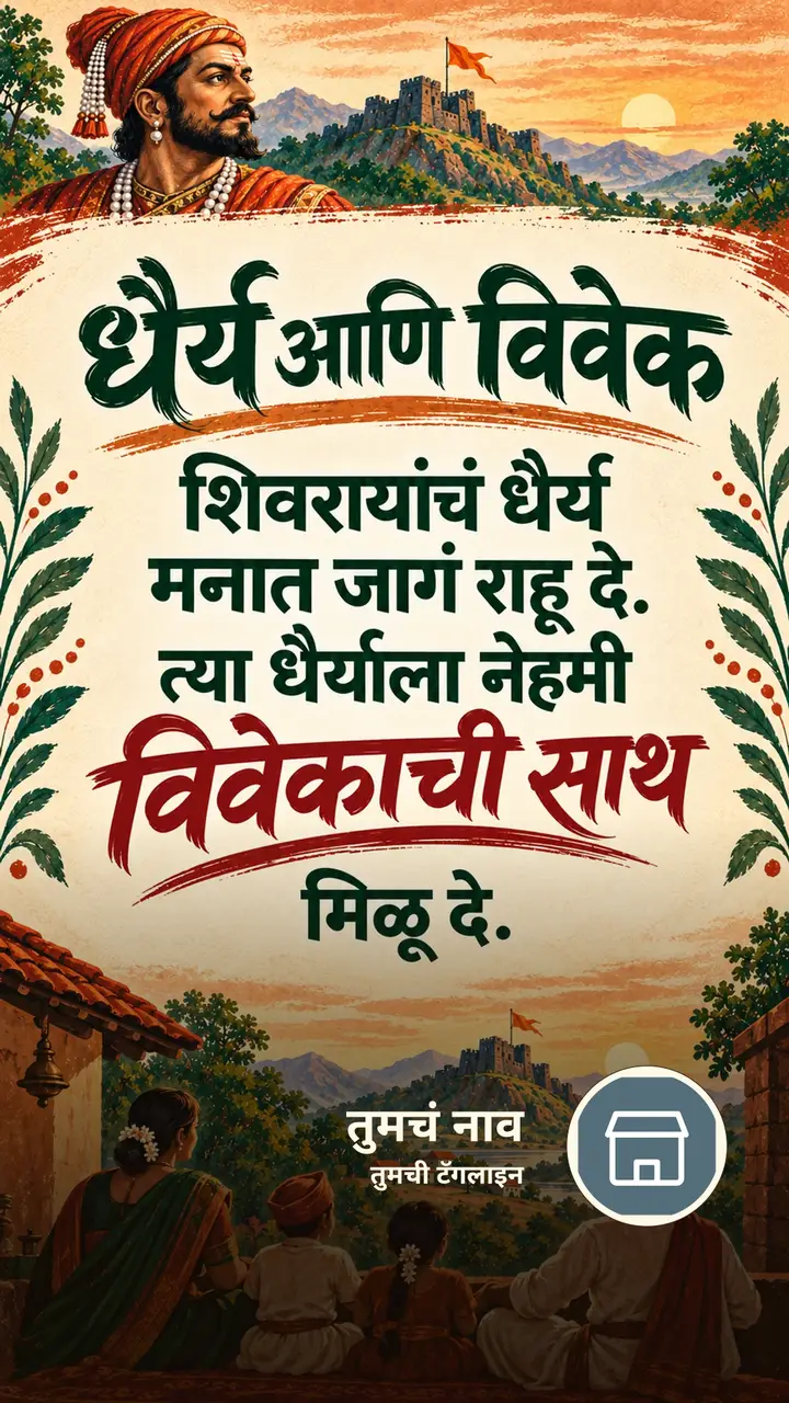 धैर्य आणि विवेक - Motivation Image