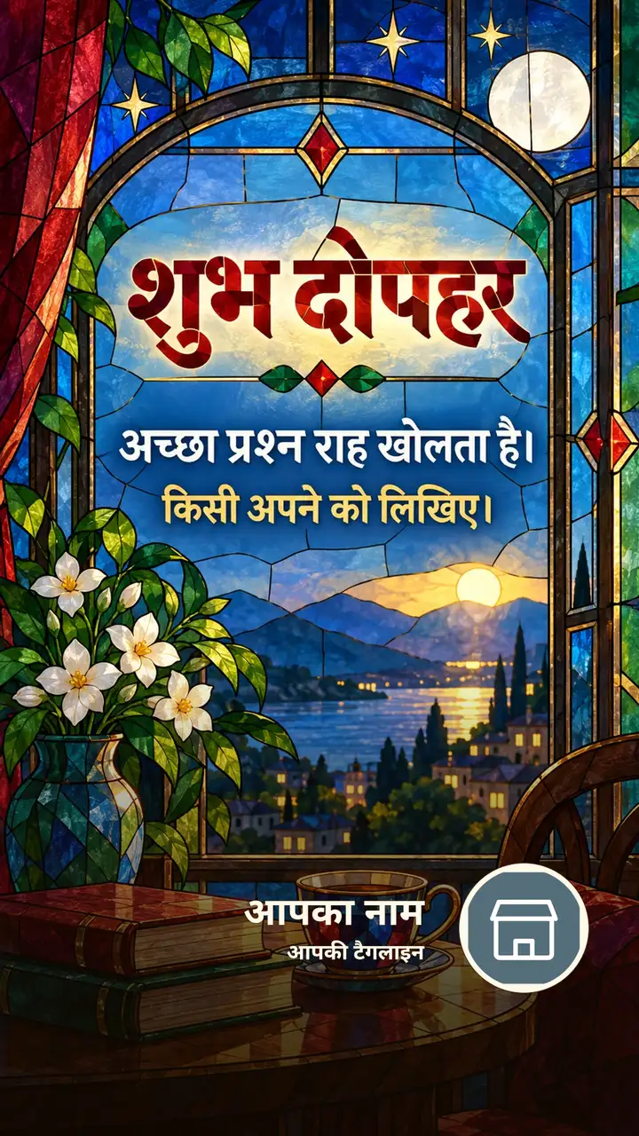 शुभ दोपहर - अच्छा प्रश्न राह खोलता है। - किसी अपने को - Dopahar Image