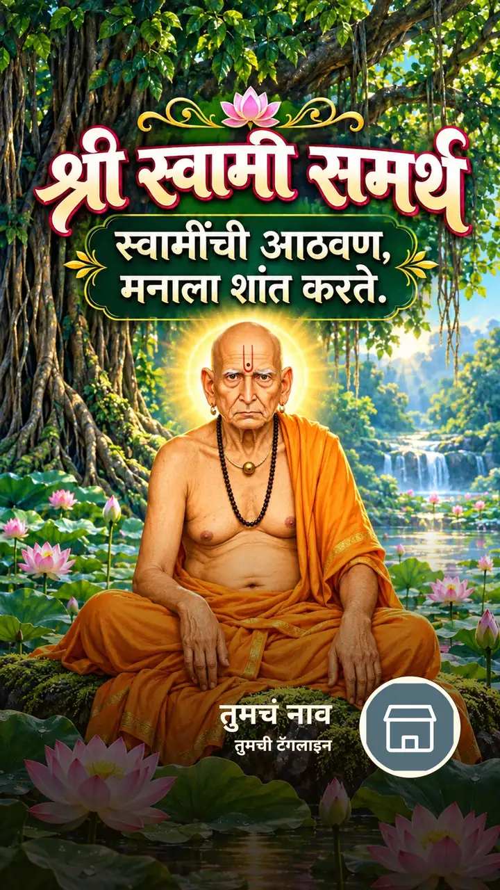 श्री स्वामी समर्थ - स्वामींची आठवण, - Bhakti Image, स्वामी समर्थ