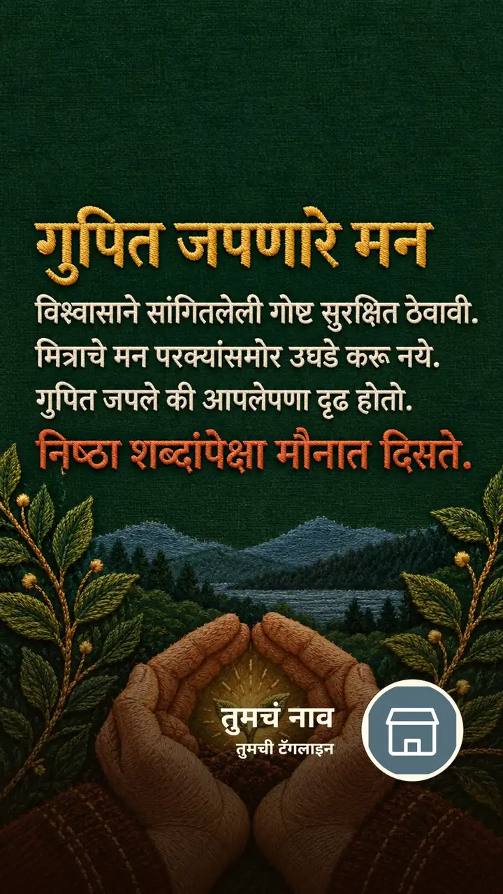 गुपित जपणारे मन - Suvichar Image, निसर्ग, डोंगर