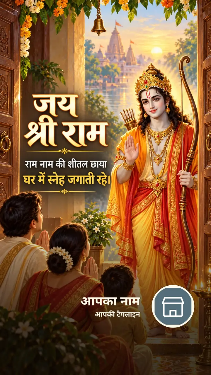 जय श्री राम - राम नाम की शीतल छाया - Bhakti Image, परिवार, राम
