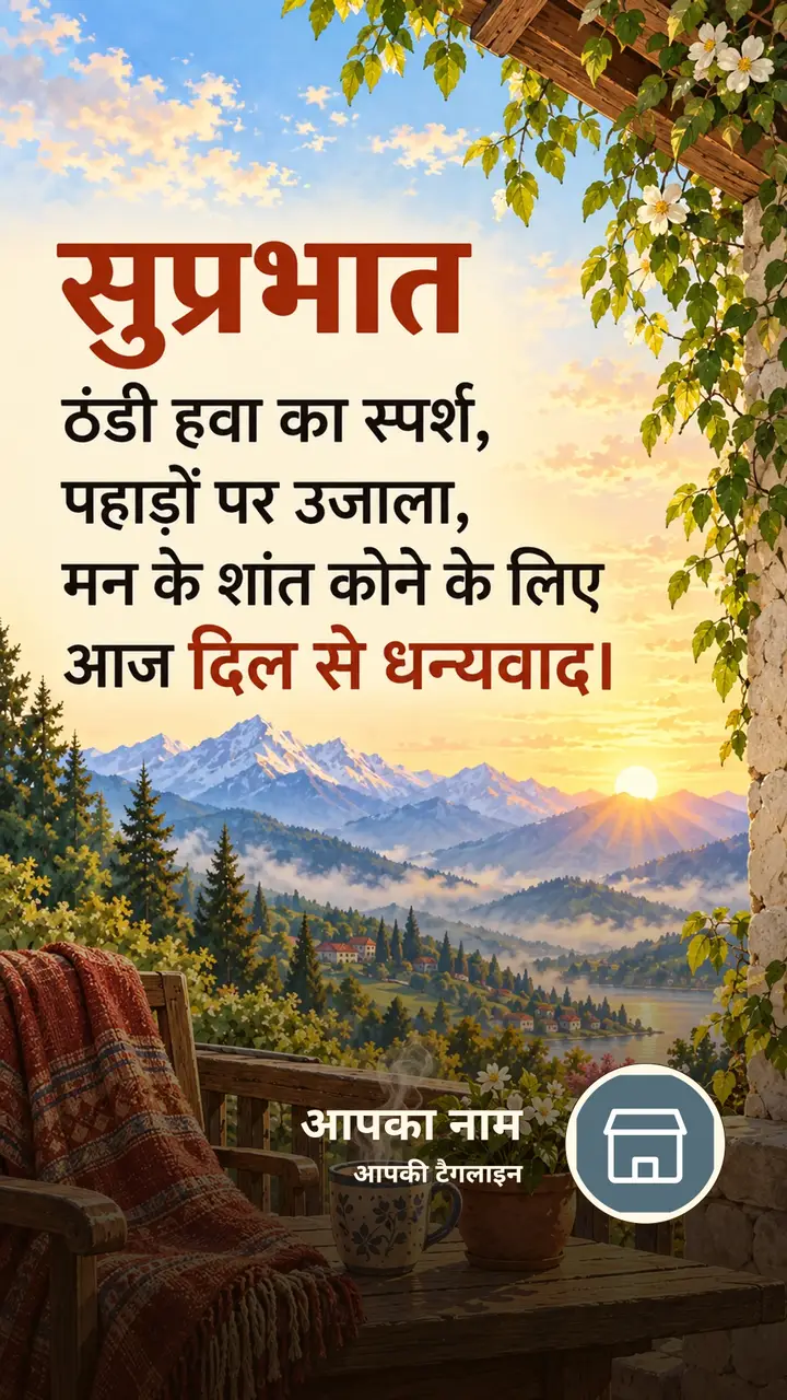 सुप्रभात - ठंडी हवा का स्पर्श, - Suprabhat Image, प्रकृति, पहाड़