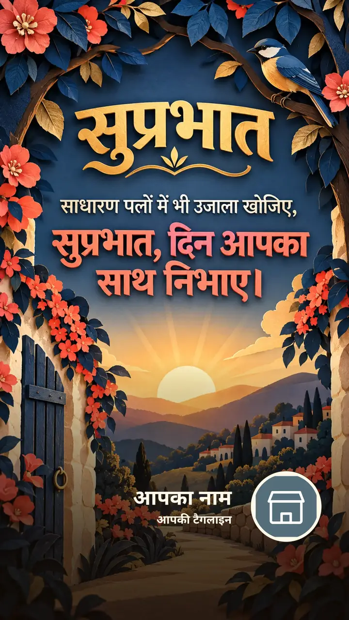 सुप्रभात - साधारण पलों में भी उजाला खोजिए, - सुप्रभात, दिन आपका साथ - Suprabhat Image, फूल, सूर्योदय, प्रकृति