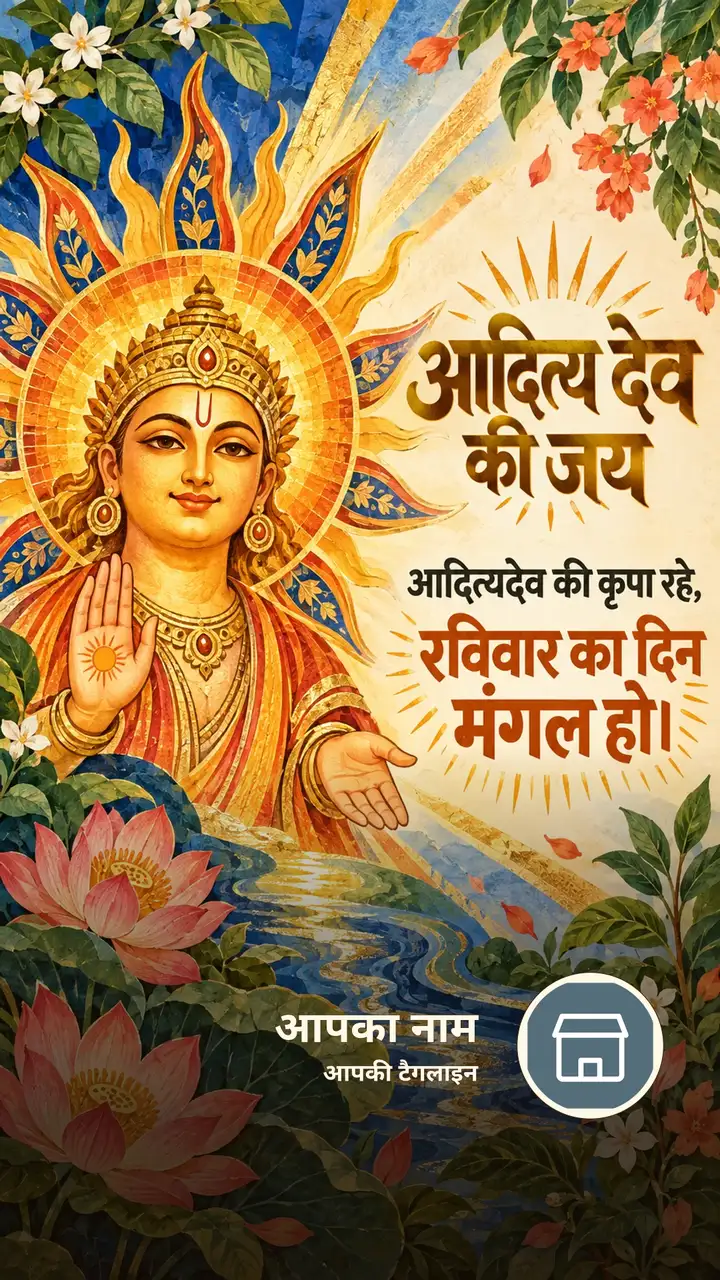 आदित्य देव की जय - Bhakti Image, फूल, नदी, सूर्य देव
