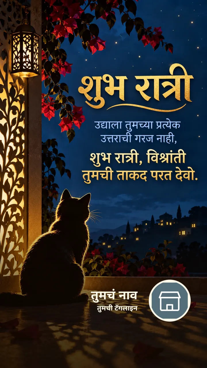 शुभ रात्री - उद्याला तुमच्या प्रत्येक उत्तराची गरज नाही, - शुभ - Shubh Ratri Image, चंद्र, चांदण्या, मेणबत्ती