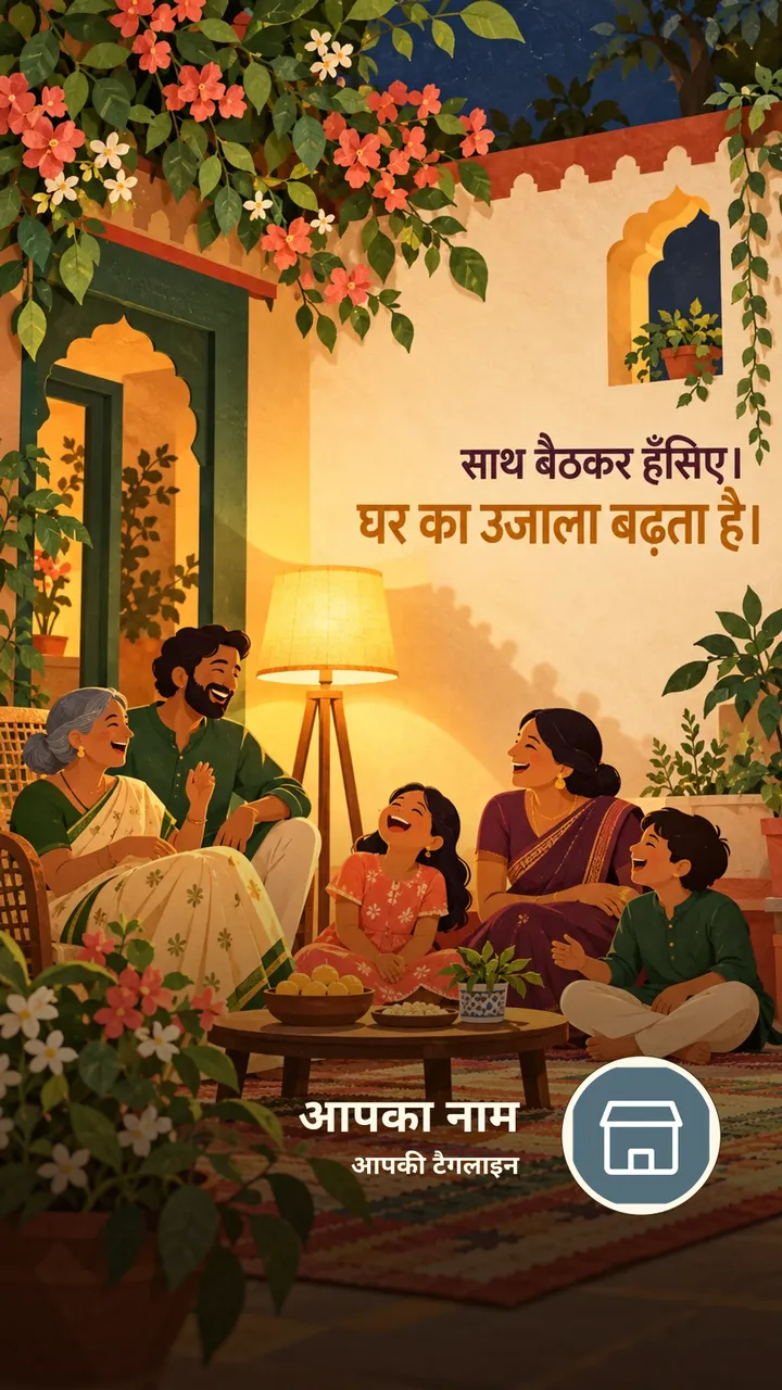 साथ बैठकर हँसिए। - Suvichar Image, फूल, प्रकृति, परिवार