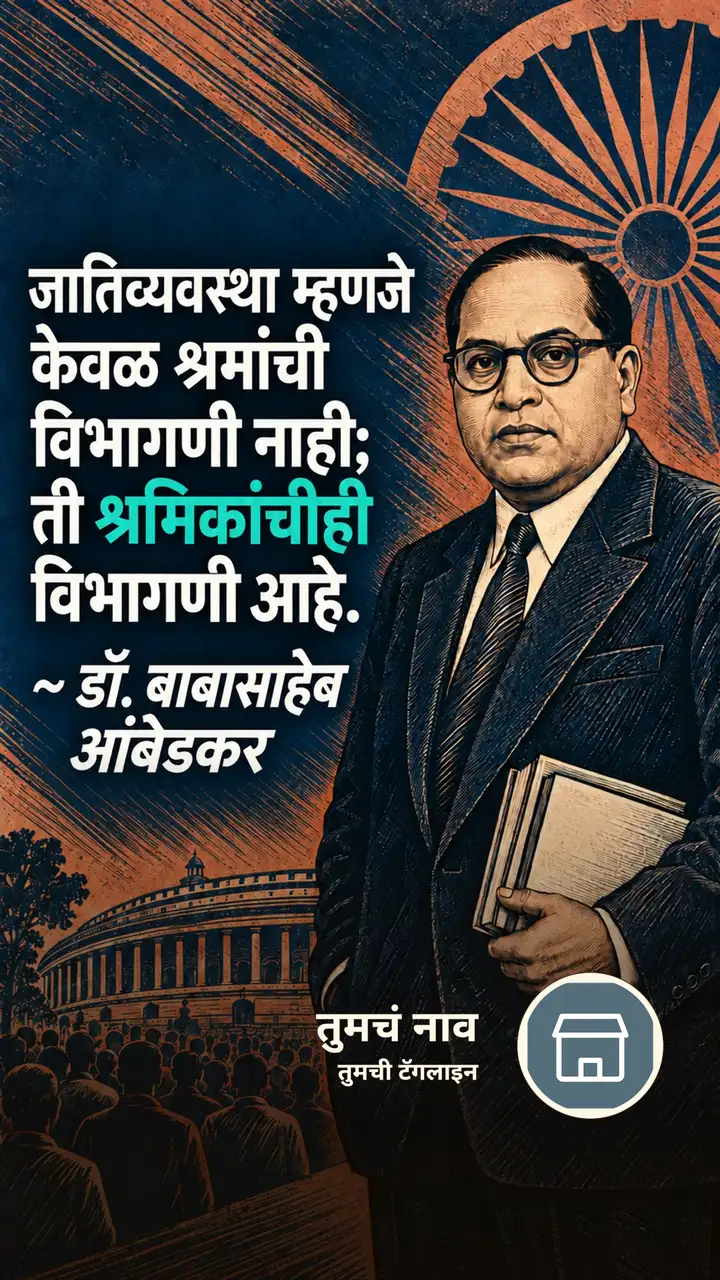 जातिव्यवस्था म्हणजे - Suvichar Image