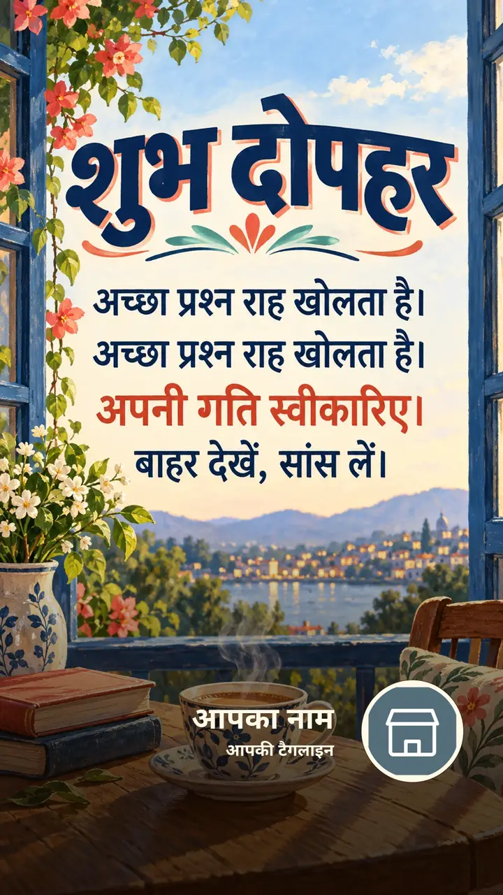 शुभ दोपहर - अच्छा प्रश्न राह खोलता है। - अच्छा प्रश्न - Dopahar Image
