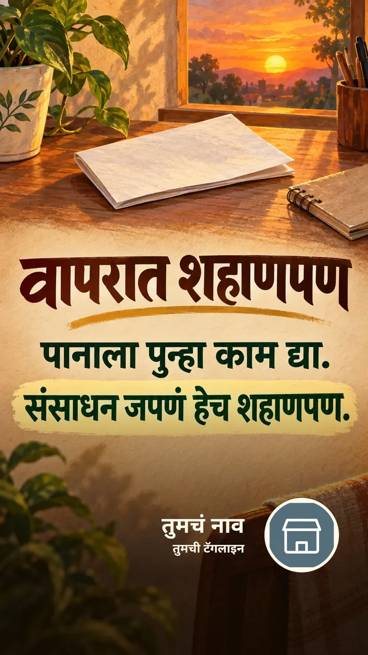 वापरात शहाणपण - Suvichar Image, सूर्यास्त
