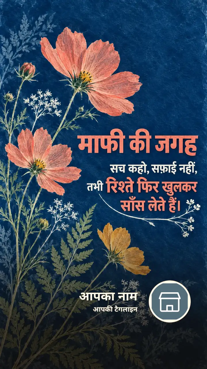 माफी की जगह - Suvichar Image, फूल, प्रकृति