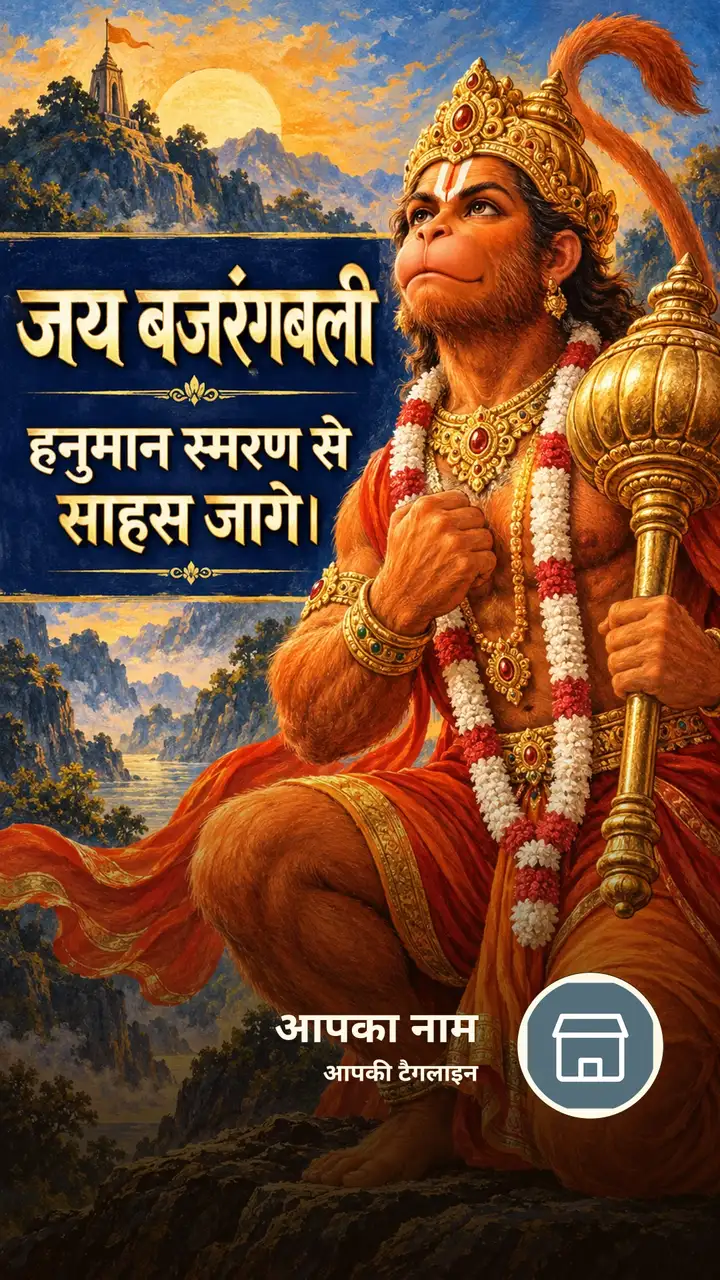 जय बजरंगबली - हनुमान स्मरण से साहस जागे। - Bhakti Image, हनुमान