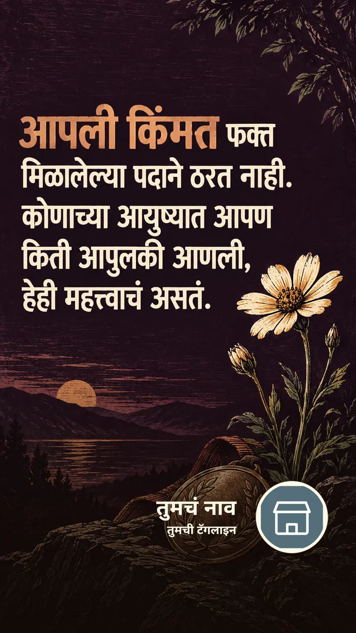आपली किंमत फक्त - Suvichar Image, फुलं