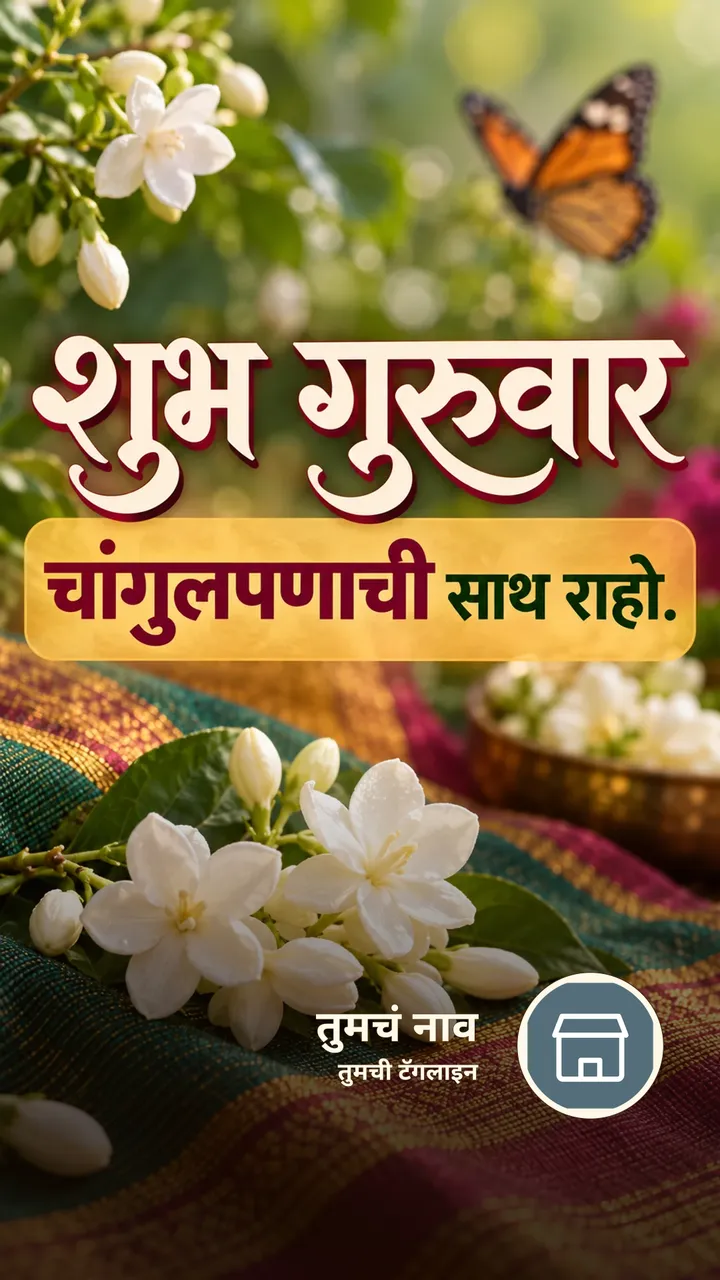 शुभ गुरुवार - चांगुलपणाची साथ राहो. - दिवसभराच्या शुभेच्छा Image, फुलं, निसर्ग, फुलपाखरू