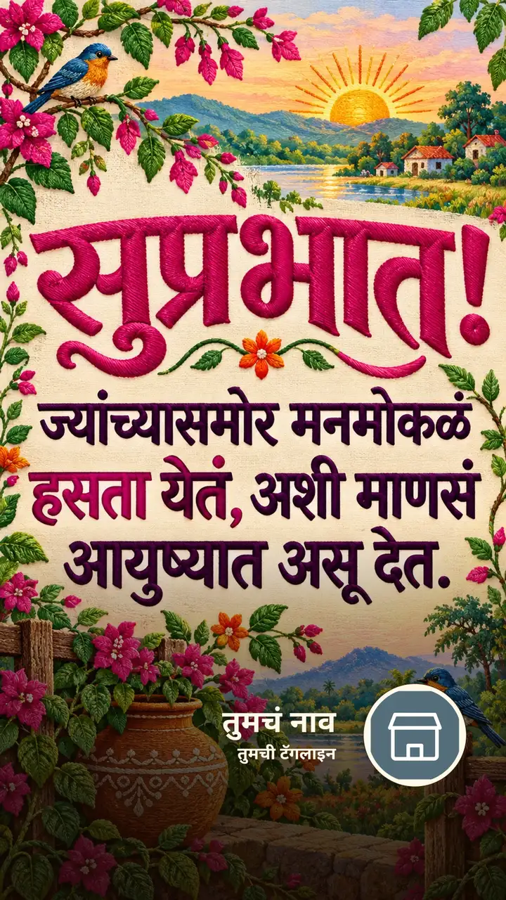 सुप्रभात! - ज्यांच्यासमोर मनमोकळं - Shubh Sakal Image, फुलं, पक्षी