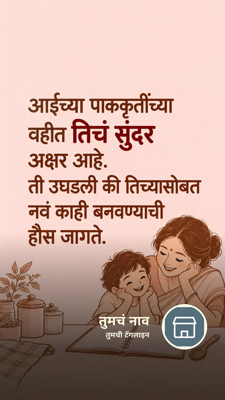 आईच्या पाककृतींच्या - नातीगोती Image