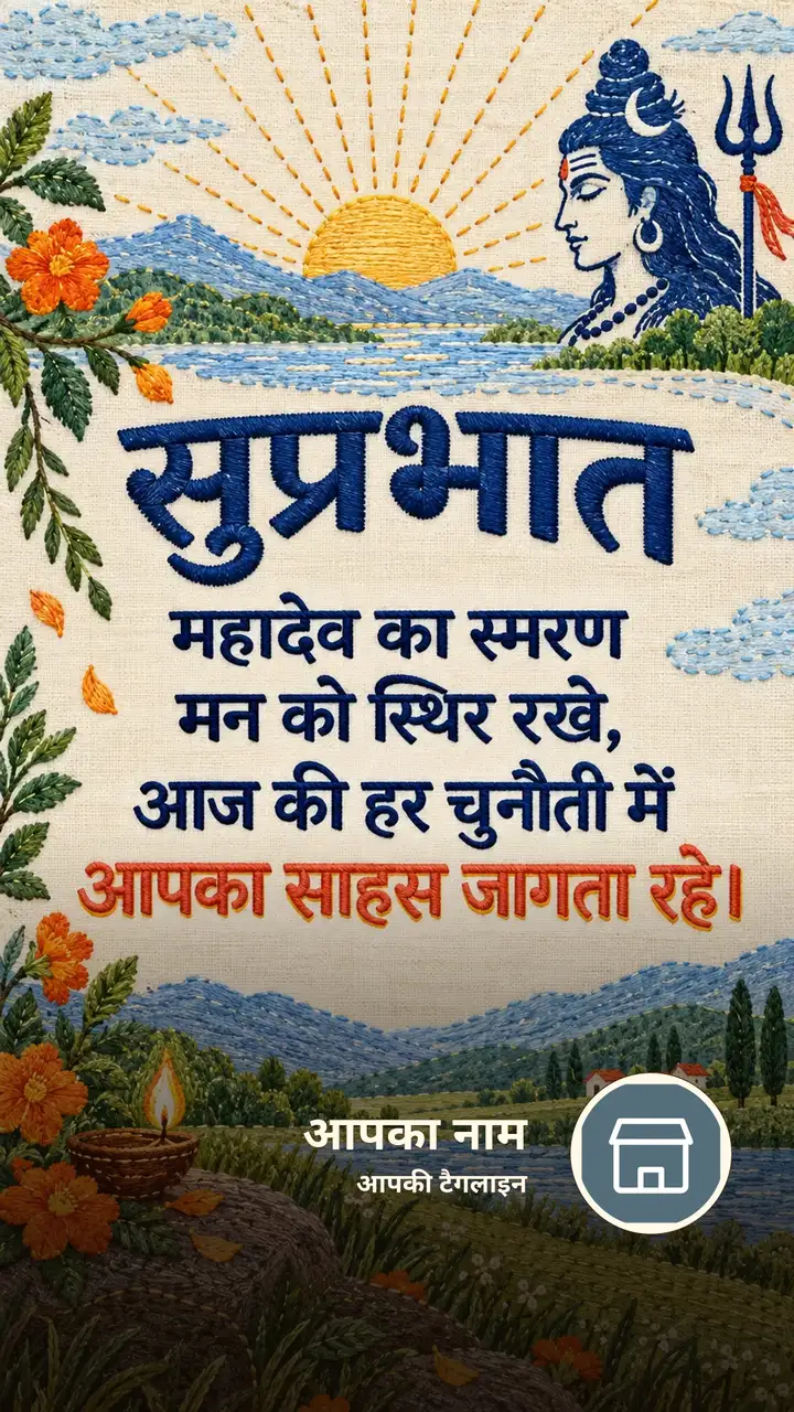 सुप्रभात - महादेव का स्मरण - Suprabhat Image, फूल, प्रकृति, शिव