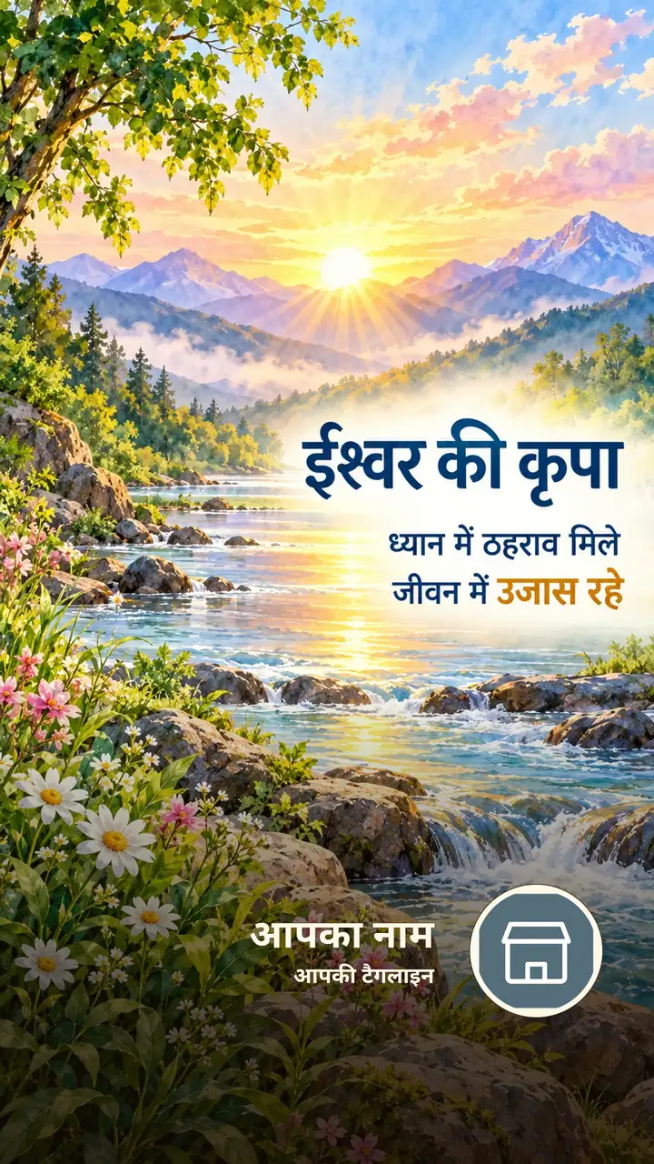 ईश्वर की कृपा - Bhakti Image, फूल, प्रकृति, पहाड़, नदी