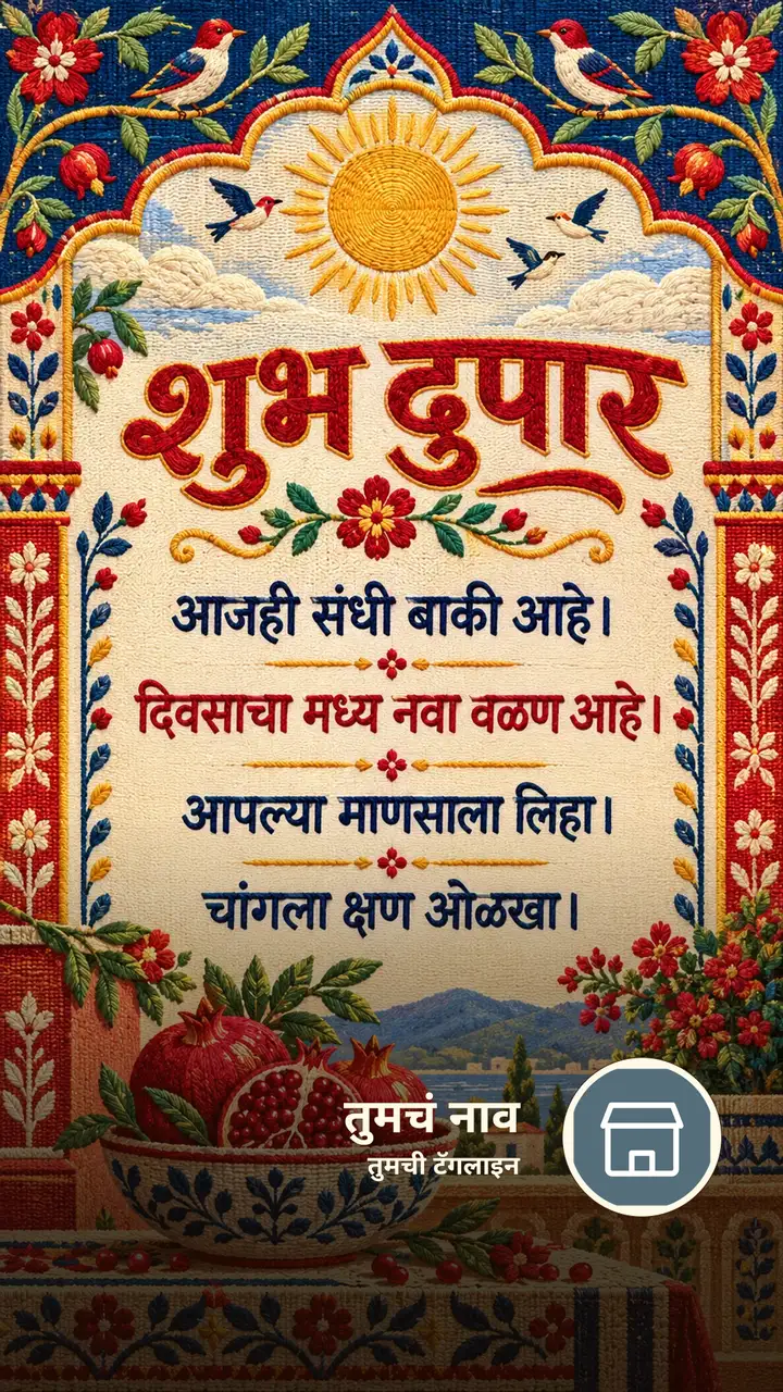 शुभ दुपार - आजही संधी बाकी आहे। - दिवसाचा मध्य नवा वळण - Shubh Dupar Image