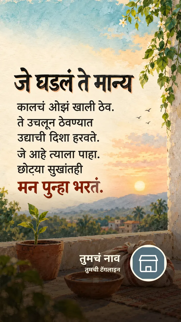 जे घडलं ते मान्य - Motivation Image, निसर्ग, आकाश
