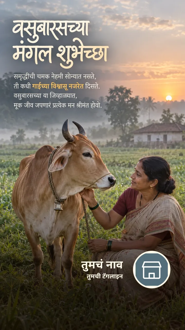 वसुबारसच्या मंगल शुभेच्छा - Festival Image, निसर्ग, गाव