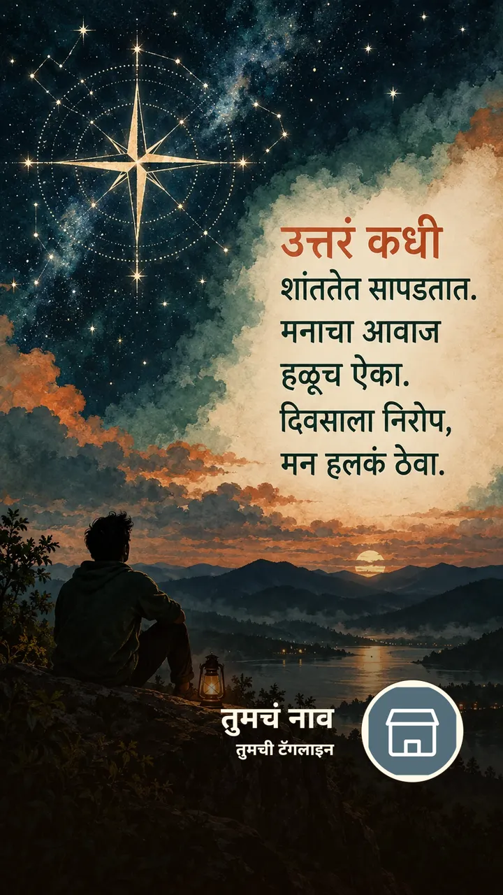 उत्तरं कधी - Shubh Ratri Image, आकाश, चांदण्या