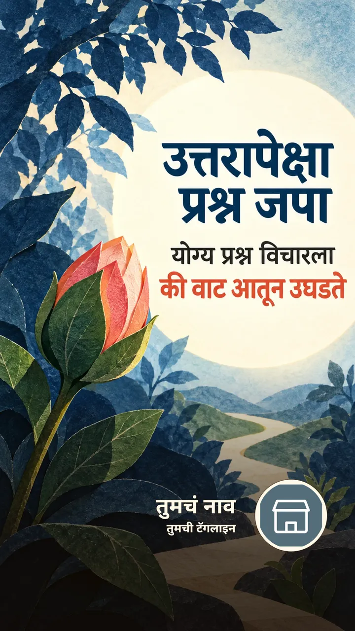 उत्तरापेक्षा प्रश्न जपा - Suvichar Image, फुलं