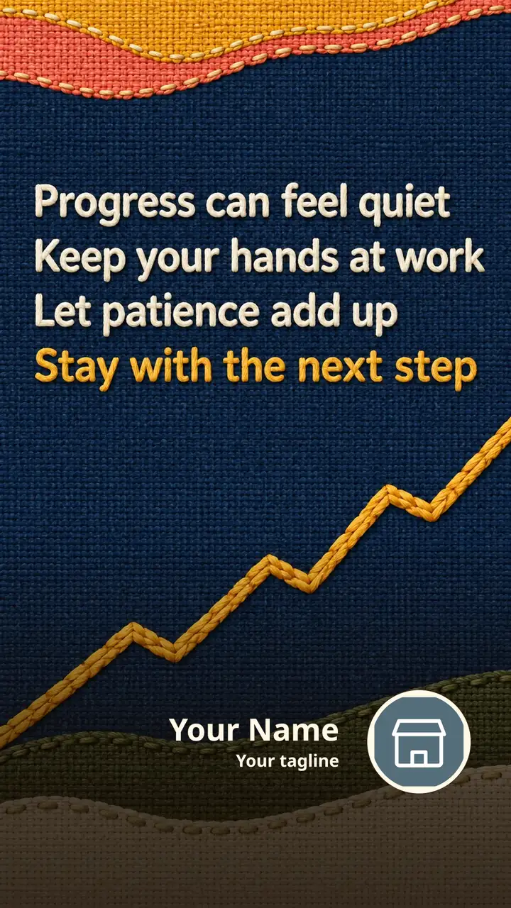 Progress can feel quiet - Motivational Image