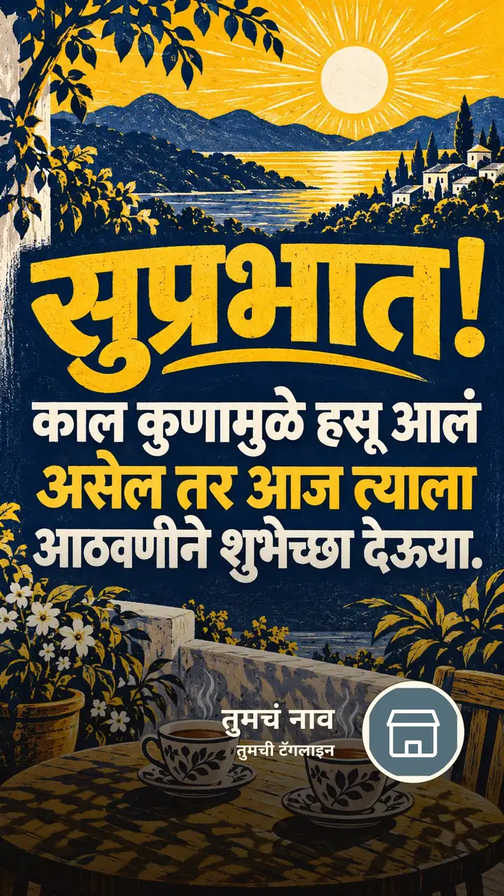 सुप्रभात! - काल कुणामुळे हसू आलं - Shubh Sakal Image, निसर्ग, चहा