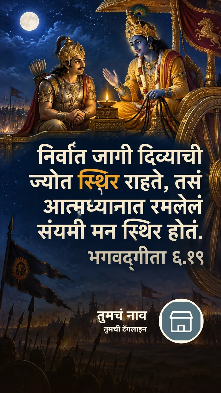 निर्वात जागी दिव्याची - Bhakti Image, कृष्ण