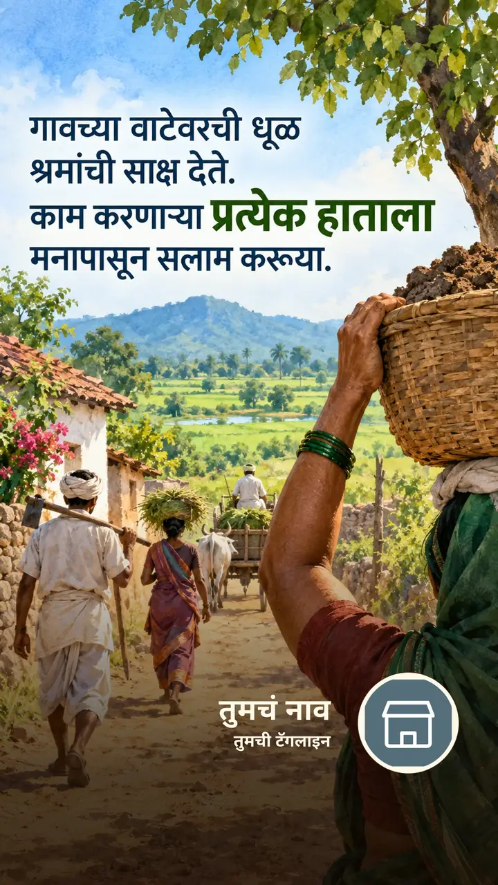गावच्या वाटेवरची धूळ - Festival Image, निसर्ग, गाव
