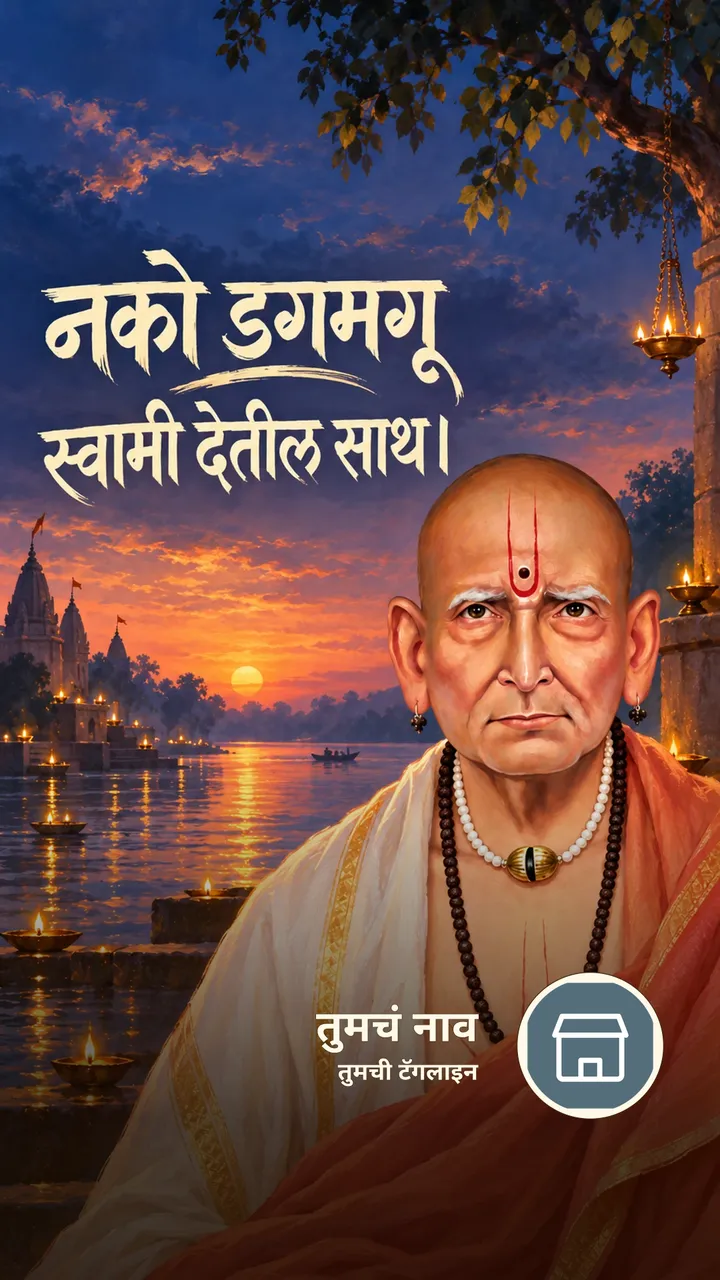 नको डगमगू - Bhakti Image, स्वामी समर्थ