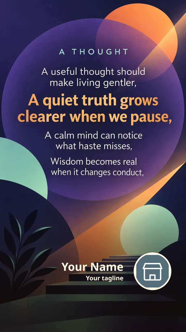 A THOUGHT - A useful thought should make living gentler, - A quiet - Quote Image, Lotus, Nature