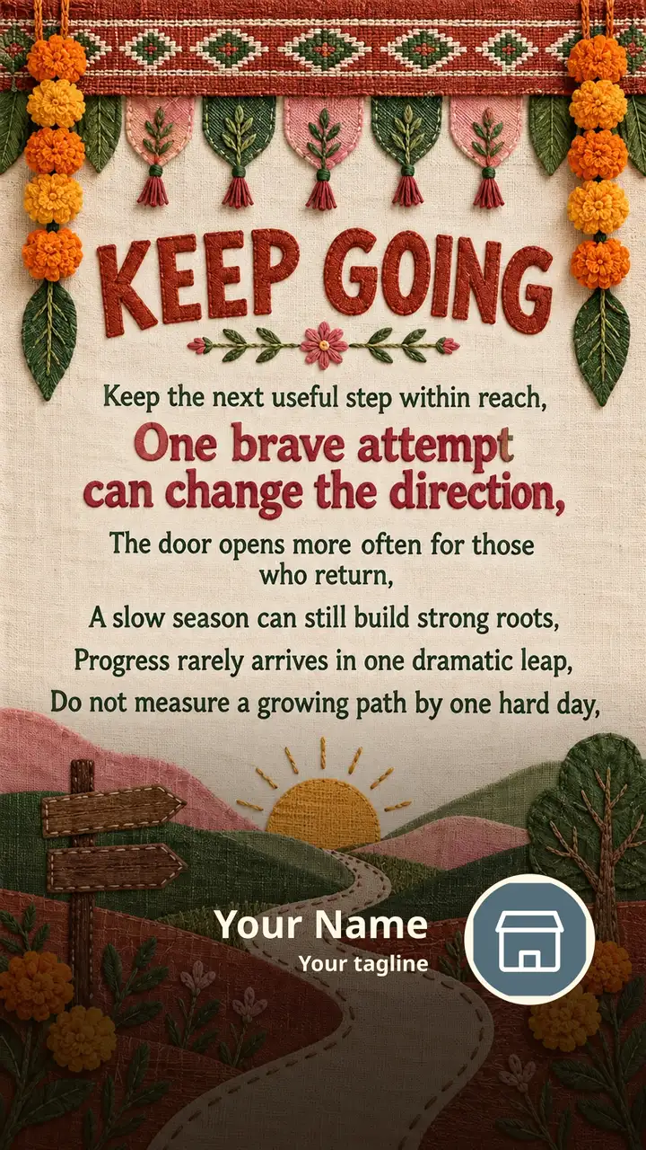 KEEP GOING - Keep the next useful step within reach, - One brave - Motivational Image, Nature, Mountains