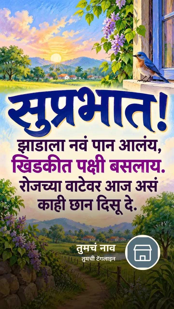सुप्रभात! - झाडाला नवं पान आलंय, - Shubh Sakal Image, निसर्ग, आकाश