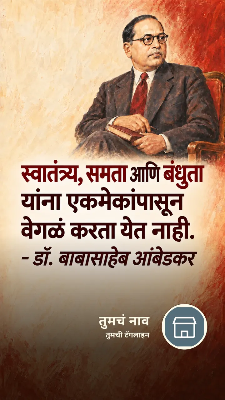 स्वातंत्र्य, समता आणि बंधुता - Suvichar Image