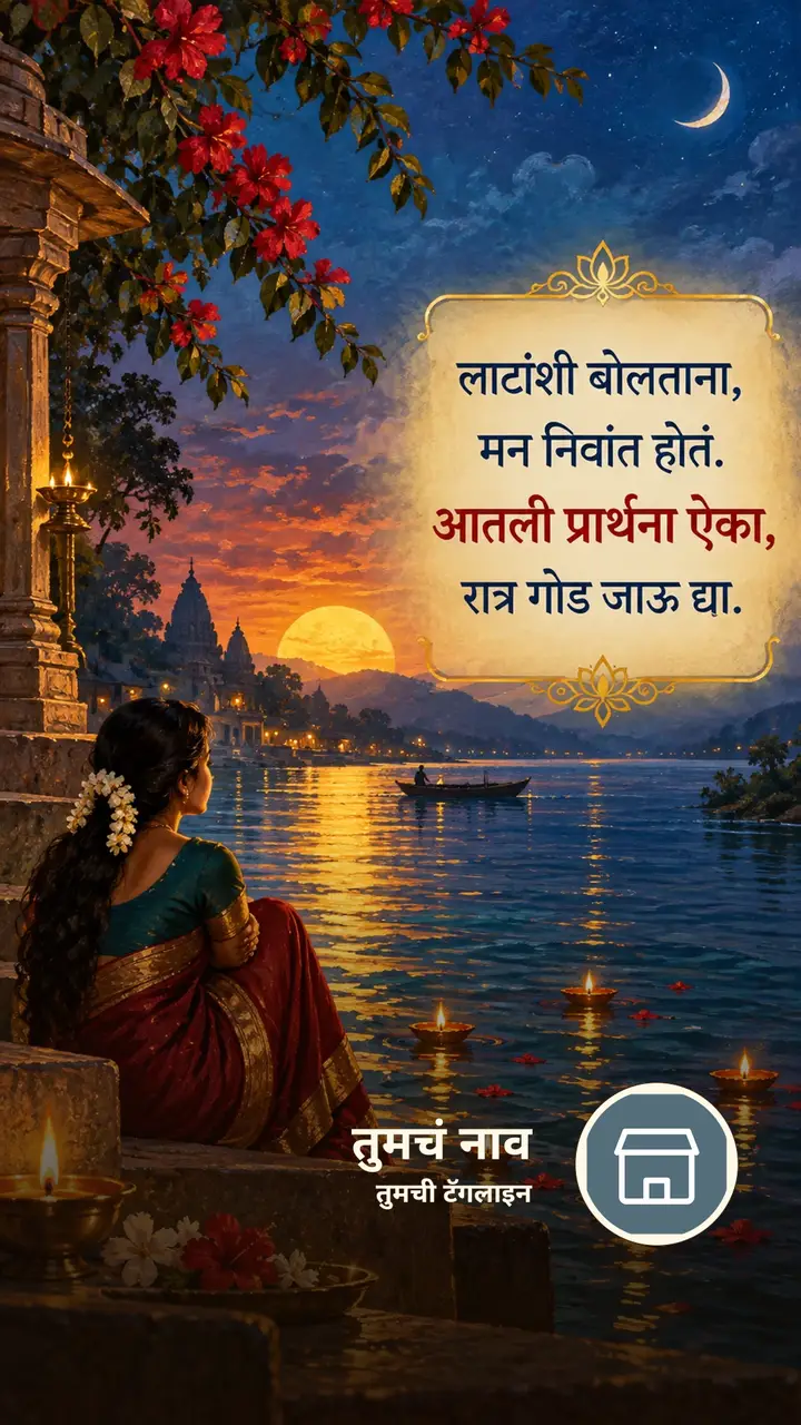 लाटांशी बोलताना, - Shubh Ratri Image, नदी
