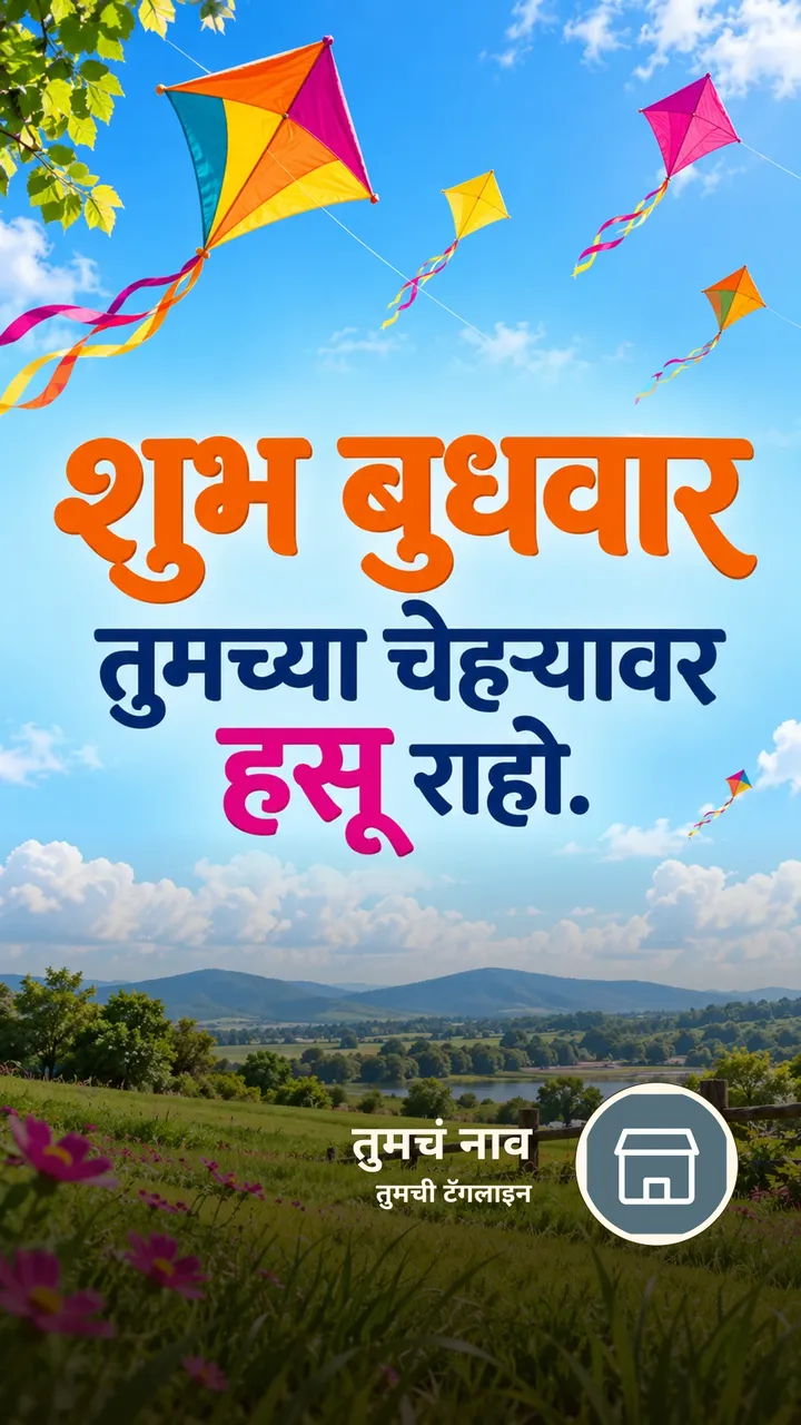 शुभ बुधवार - तुमच्या चेहऱ्यावर हसू राहो. - दिवसभराच्या शुभेच्छा Image, फुलं, निसर्ग, पक्षी