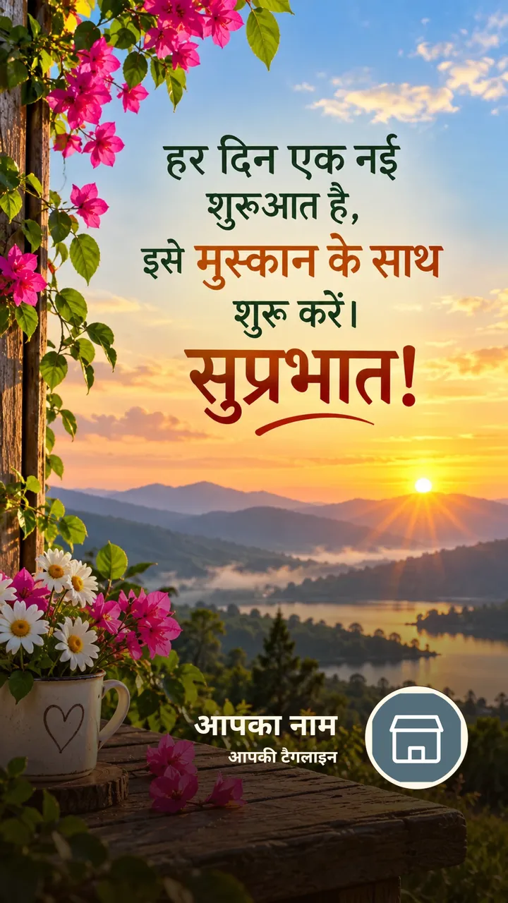 हर दिन एक नई - Suprabhat Image, फूल, सूर्योदय
