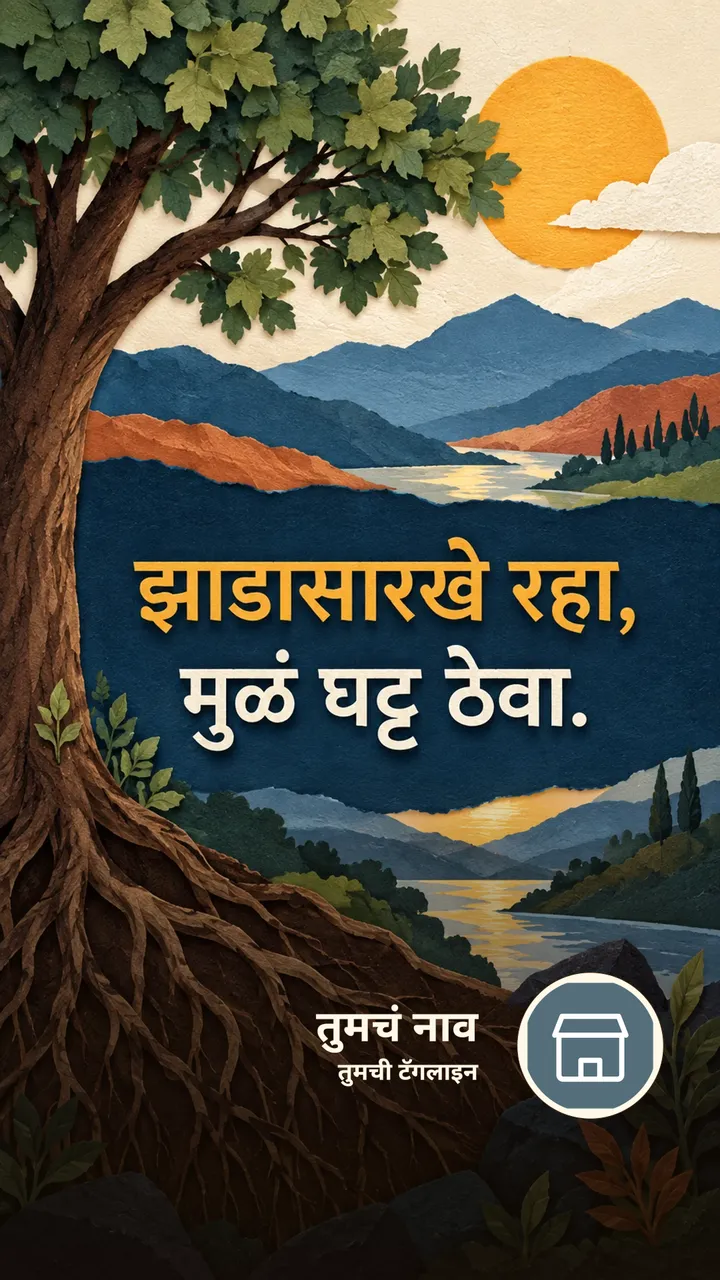 झाडासारखे रहा, - Motivation Image, निसर्ग