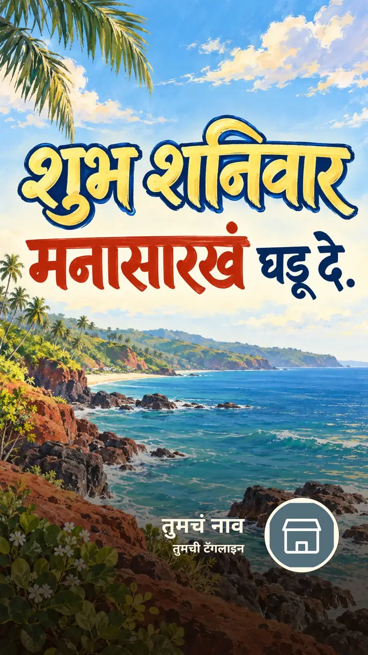शुभ शनिवार - मनासारखं घडू दे. - दिवसभराच्या शुभेच्छा Image, फुलं, निसर्ग, समुद्र, आकाश